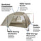 BIG AGNES COPPER SPUR HV ULTRA LIGHT 3 PERSON SIZE - OLIVE GREEN - Brand New