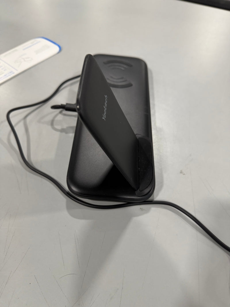 YOOTECH 2 IN 1 WIRELESS CHARGER - BLACK - Like New