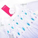 JERRIS APPAREL GIRL PRINCESS COSTUME SNOW PARTY DRESS YOUTH 8 - PURPLE/WHITE - Like New