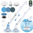 LABIGO Electric Spin Scrubber LA4 Pro Dual Speed, Display, 6 Replacement - White - Like New