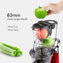 SiFENE Cold Press Juicer Machines 83mm Big Mouth Whole Slow Juicer AMR8824 - Red Like New