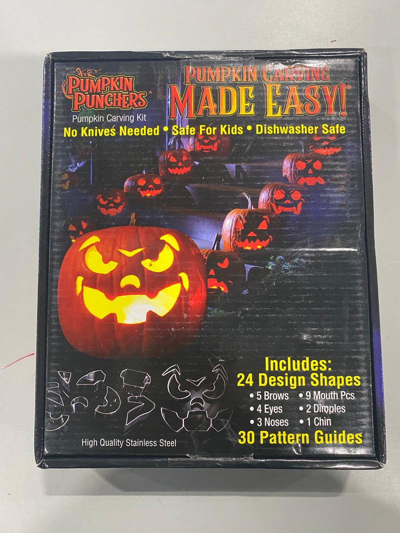 PUMPKIN PUNCHERS PUMPKIN CARVING KIT 24PCS - STAINLESS STEEL - Scratch & Dent