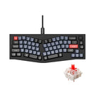 KEYCHRON Q8 WIRED MECHANICAL KEYBOARD VERSION QMK/VIA GATERON RED SWITCH - BLACK - Like New