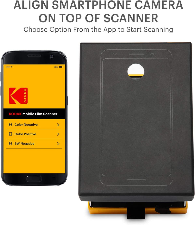 KODAK Mobile Film Scanner Scan and Play with Old 35mm Film RODMFS50 - Like New