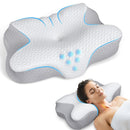 ZIBROGES CERVICAL PILLOW MEMORY FOAM RELIEF SLEEPERS - DARK GREY - Like New