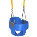 JUNGLE GYM KINGDOM FULL BUCKET SWING TODDLER - BLUE YELLOW SILVER - Brand New