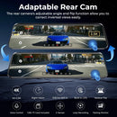 LINGDU LD4K MAX MIRROR DASH CAM WITH 4K FRONT AND 2.5K REAR CAMERA - BLACK - Like New