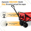 Collapsible Heavy Duty Beach Wagon Cart Outdoor Folding Utility Camping Garden - Brand New