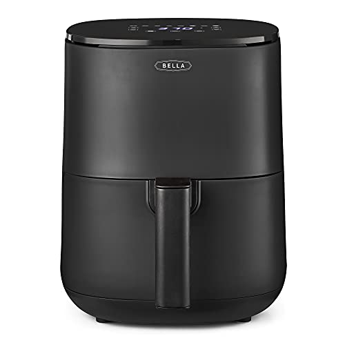 BELLA 3 QT TOUCHSCREEN AIR FRYER OVEN 5-IN-1 MULTICOOKER 17276 - MATTE BLACK - Like New