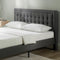 ZINUS Dachelle Upholstered Platform Bed Frame, Mattress Foundation - Dark Grey - Like New