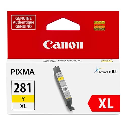 Canon CLI-281 XL Genuine Yellow Ink Tank , Compatible with TR8520, TS9120 - Brand New
