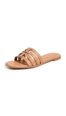 159999 TORY BURCH WOMEN'S INES CAGE SLIDES SIZE: WOMEN 7.5 CAMELLO/CAMELLO - Brand New