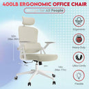 LAOJAWBOW Ergonomic Office Chair 400LB Desk Chair Adjustable Headrest - Khaki - Like New