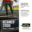 Guardian 00101 Beamer 2000 Horizontal Beam Anchor Fits 3.5 to 14 Inch Beams - Brand New