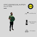 HULKFIT 2-INCH PRO SERIES OLYMPIC STYLE BUMPER WEIGHT PLATE 55 LBS - PURPLE - Like New