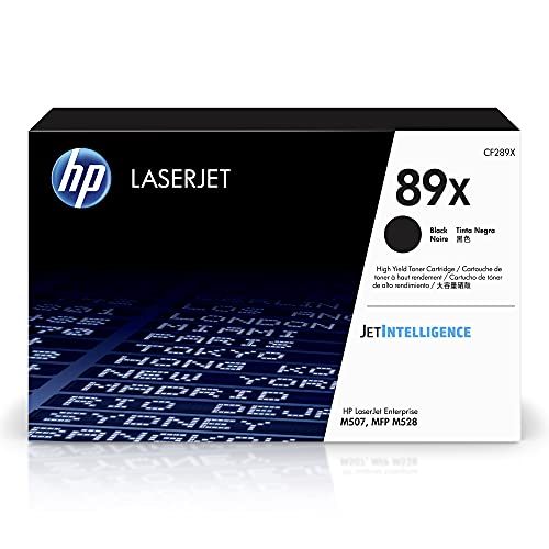 HP 89X BLACK HIGH-YIELD TONER CARTRIDGE FOR HP PRINTER SERIES WORKS M507 - BLACK - Brand New