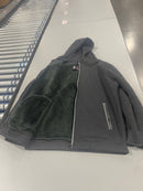 BLU ROCK NEW YORK SOFT & WARM SHERPA FLEECE LINING ZIP - SIZE: MEN S - CHARCOAL - Brand New