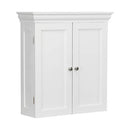 Elegant Home Fashions Stratford Removable 2 Door Wall Cabinet - White - Brand New