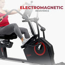 SUNNY HEALTH FITNESS MAGNETIC RECUMBENT EXERCISE BIKE SF-RBE4886SMART - BLACK - Like New