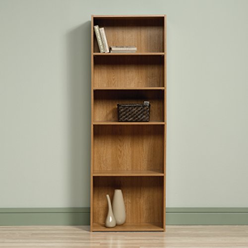 Sauder Beginnings 5-Shelf Bookcase - Highland Oak - Like New