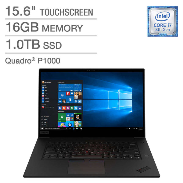 LENOVO THINKPAD P1 15.6 UHD i7-8750H 16GB 1TB SSD P1000 20MDS05400 - Like New