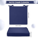 Preboun 6 Pack Outdoor Chair Cushions 19" x 19" x 3" Patio Waterproof Fade Navy - Like New