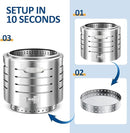 BeyondHOME 19.3" Smokeless Instant Fire Pit Stainless Steel FP19 - SILVER - Like New