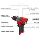 MILWAUKEE M12 FUEL 1/2 IN. DRILL/DRIVER FOR MILWAUKEE TOOL 3403-20 RED - Like New