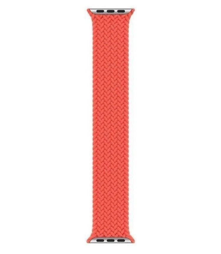 APPLE WATCH BRAIDED SOLO LOOP BAND 44MM, SIZE 8 - ELECTRIC ORANGE - Brand New