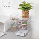 mDesign Plastic Stackable Storage Organizer Bin for (4 Pack) - Clear - Brand New
