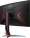 AOC G2 Series 24" LED Curved FHD FreeSync Premium Monitor C24G2-B - Black/Red Like New