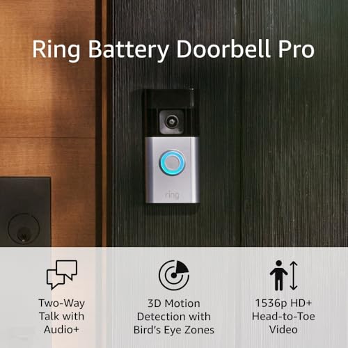 AMAZON RING BATTERY DOORBELL PRO (NEWEST MODEL) 5F79E9 - WHITE - Brand New