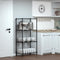 WORKPRO STORAGE SHELVES 4 TIER METAL SHELVING UNIT GARAGE WIRE RACK - BLACK - Like New