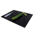 LANGBOHOS TEMPERED GLASS CUTTING BOARD, GLASS CUTTING BOARDS FOR KITCHEN - BLACK - Like New
