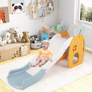 COSTWAY INDOOR FOLDABLE KIDS SLIDE,CLIMBER BASKETBALL HOOP & BALL BUFFER ZONE - Brand New