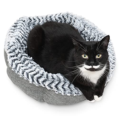 PET CRAFT SUPPLY SOHO ROUND CAT BED FOR CATS ULTRA SOFT PLUSH - Scratch & Dent