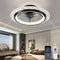 KINDLOV MODERN CEILING FAN LIGHTS, 19.7" FLUSH MOUNT, 6-SPEED, CLF233 - BLACK 01 - Like New