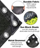 90% Black Shade Cloth 10ft x 16ft Heavy Duty Mesh Tarp with Grommets - Brand New