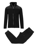 GALAXY BY HARVIC MEN'S SWEATER JOGGER POLAR 2 PIECE SET - SIZE: MEN L - BLACK - Brand New
