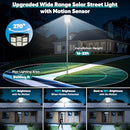 TOWPONICS SOLAR STREET LIGHTS OUTDOOR WATERPROOF 9800W REPLACEMENT - BLACK - Like New