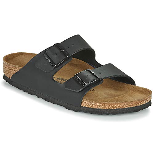 BIRKENSTOCK UNISEX ARIZONA BIRKO-FLOR SANDALS - SIZE MEN 6 WOMEN 8 BLACK - Brand New