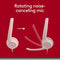 LOGITECH H390 GAMING HEADPHONES WIRED HEADPHONES WITH MIC USB - ROSE - Brand New