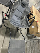 GENERIC GRAY SWINGING OUTDOOR CHAIR WITH FOOT REST - GRAY - Like New