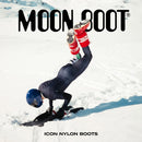 MOON BOOT UNISEX ICON TALL NYLON SNOW BOOTS - SIZE: MEN 3.5-6 WOMEN 4.5-7- WHITE - Like New