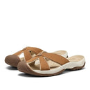 1032225 KEEN WOMEN'S BALI SLIP ON LEATHER SANDALS FLIP-FLOPS - SIZE 7 - Brand New
