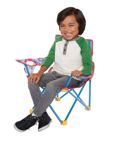 JAKKS PACIFIC PAW PATROL KIDS CAMPING CHAIR CAMP FOLD N GO CHAIR - BLUE - Like New