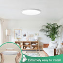 Brightever 4Pack LED Flush Mount Ceiling Light Fixture, 12 Inch 24W - White - Like New