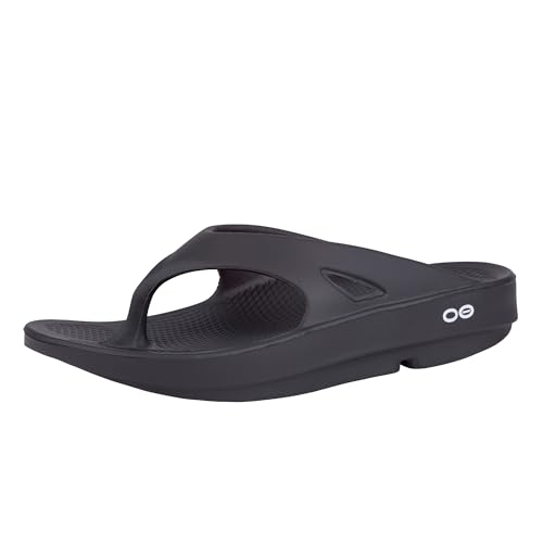 OOFOS OORIGINAL RECOVERY SANDAL - SIZE: MEN 11 WOMEN 13 (EU M44 W44) - BLACK - Like New