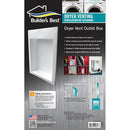 RIGID BUILDERS BEST SAF-T-DUCT DRYER OUTLET BOX 10696 - WHITE - Like New