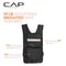CAP BARBELL ADJUSTABLE WEIGHTED VEST VARIOUS SIZES-50LBS HHWV-CB050 - BLACK - Like New